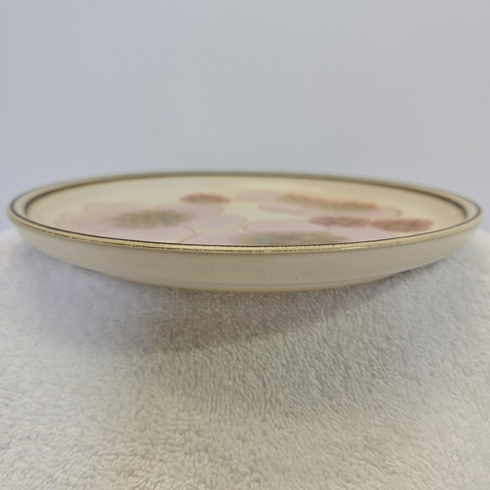 Denby-Langley Gypsy Pattern Lavender & Pink Flower Coupe Single 8.25" Plate - Picture 3 of 10